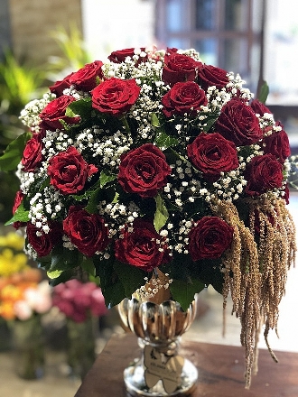 Özel Vazoda Kırmızı Güller